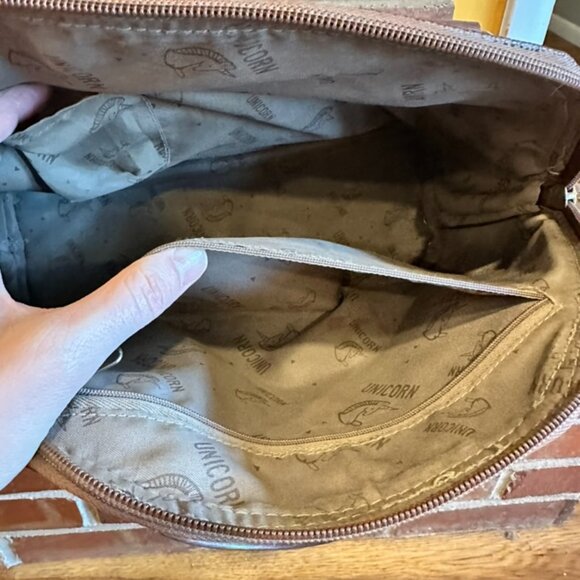 Vintage Unicorn London Leather Purse - Two Tone - Picture 4 of 8